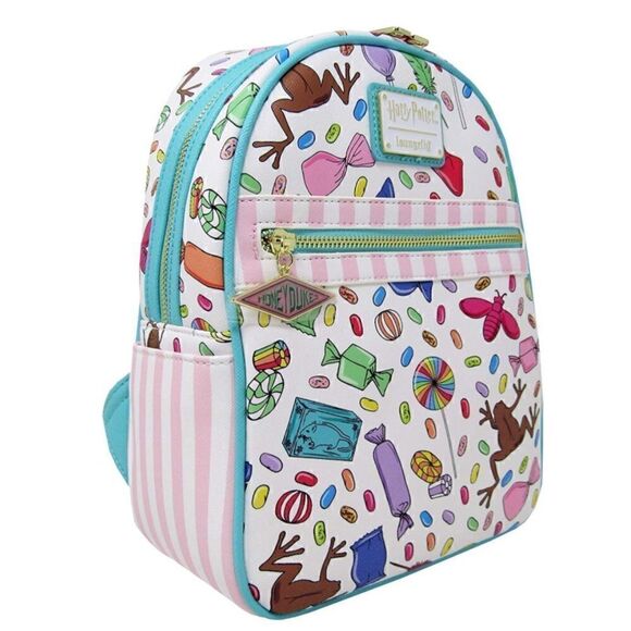 🍬🍭🍬 Loungefly x Harry Potter Honeydukes Candy Printed Mini Backpack - Picture 2 of 4